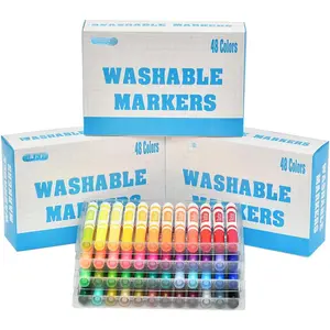 Washable Markers Bulk, Markers for , Bulk Pack, 48 Colors, 3 Boxes, 144 Count