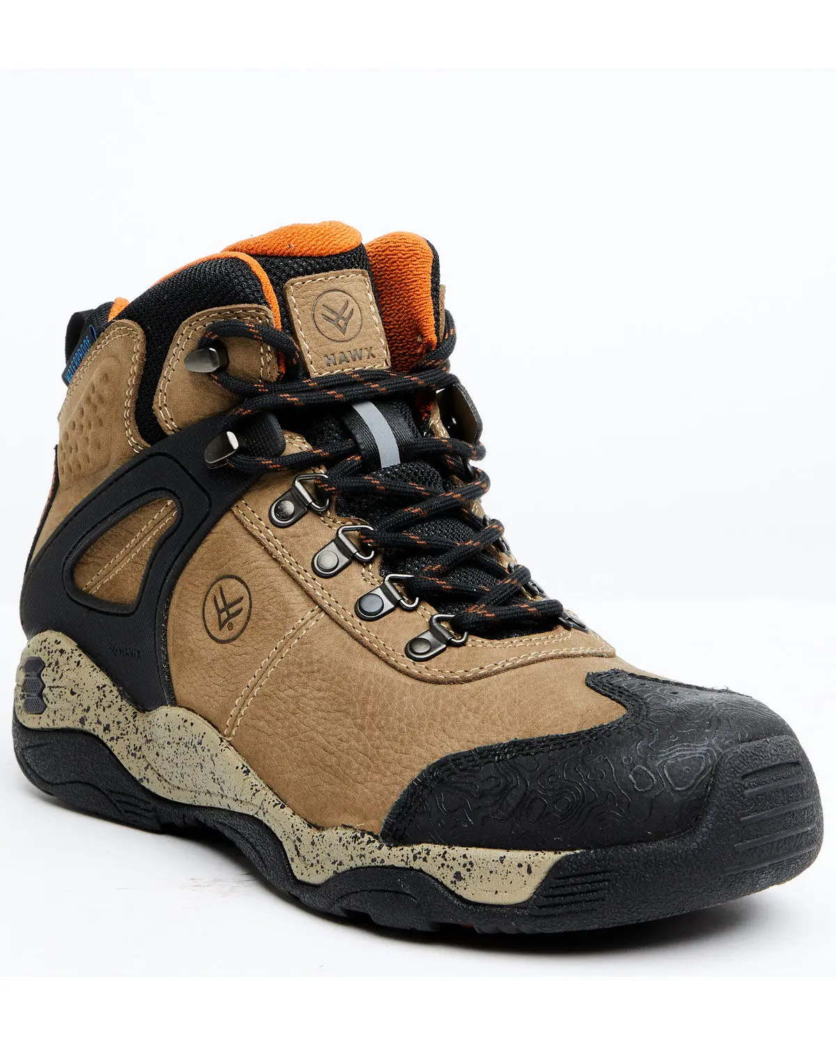 Men's 5" Talon 2 Deep Taupe Waterproof Lace-Up Hiking Work Boots - Soft Toe