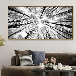 Abstract Wild Forest Landscape Pattern Diamond Art Painting Kit without Frame, 1 Set DIY 5D Diamond Art Crafts Kit, Wall Art Decoration for Home