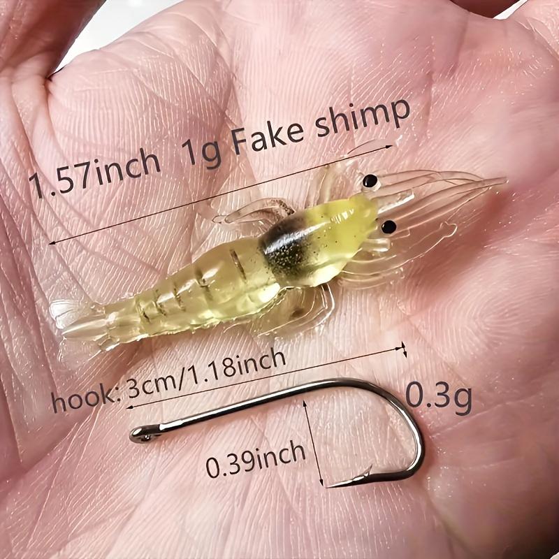 30pcs Simulated Grass Shrimp Bait 4cm  – Easy-to-Use Fishing Tackle Cost-Effective