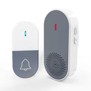 This smart wireless doorbell is easy to install, has adjustable volume, 36 ringtones, colorful LED lights, and a signal range of up to 300 feet. It can be used at commercial entrances such as classrooms, bedrooms, offices, rooms, and apartments.