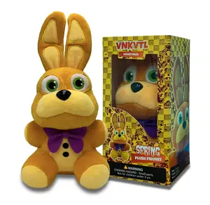 Spring Bonnie Plush Birthday Gift For Kids, Bonnie Plushie With Soft And Comfortable Cotton, Decor Bonnie Bear Plush, Toy Bonnie Plushie For All Ages, 7 Inch Game Plush.