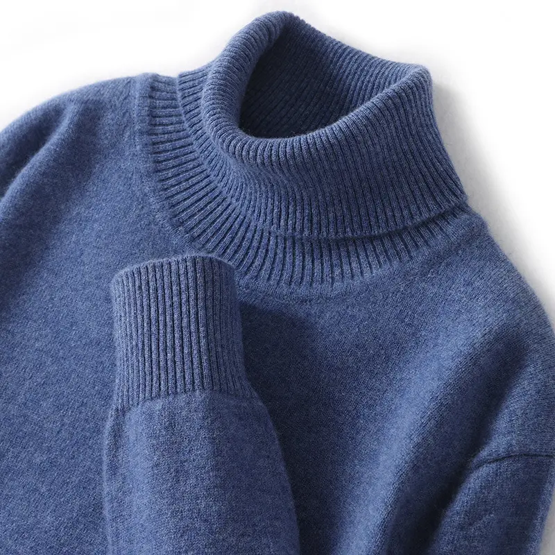 【 High Collar 】 Flower Blue