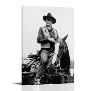 John-Wayne Poster Posters Music Album Cover Posters Canvas Wall Art High-Resolution Vintage Band & Artist Prints for Room