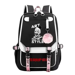 Terrifier Trendy Youth Backpack-Travel & School Bag,Laptop Backpack Perfect for Commuting,Camping & Daily Use,Durable Large-Capacity Design,Best Gift for Boys & Girls 11.4''*18.1''