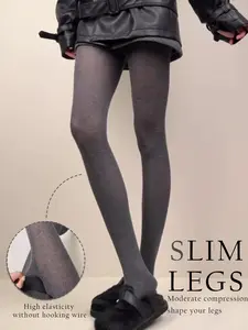 Sweet Cool Style Knitted Jumpsuit Socks, Four Seasons Skin-Friendly Transparent Stockings, High Stretch Anti-Pilling Socks Essential