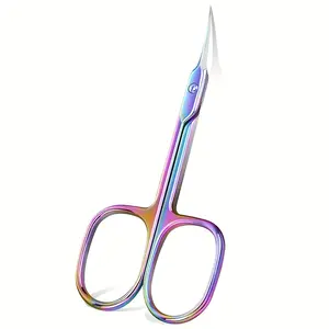 1pcs Stainless Steel Precision Curved Scissors for Manicure and Pedicure Ergonomic Design for Dead Skin,Hangnail,Callus Removal