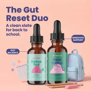 JoySpring Gut Balance & Detox Support Bundle | DetoxZee + Para Patrol Liquid Cleanse