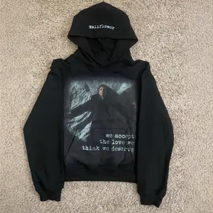 American style personalized dark printed sweatshirt, long-sleeved pullover hoodie, retro coat, street fashion y2k