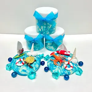 Ocean Theme Playdough Jar Party Favor