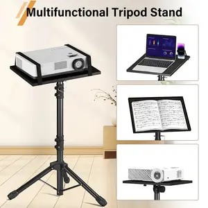 Projector stand tripod, suitable for office, home, stage and studio laptop floor stand, DJ equipment installation base, studio accessory, home theater setup, stable base, multi-functional installation, reliable structure, high-quality materials