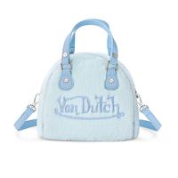 Von Dutch Light Blue Furry Bowling Bag