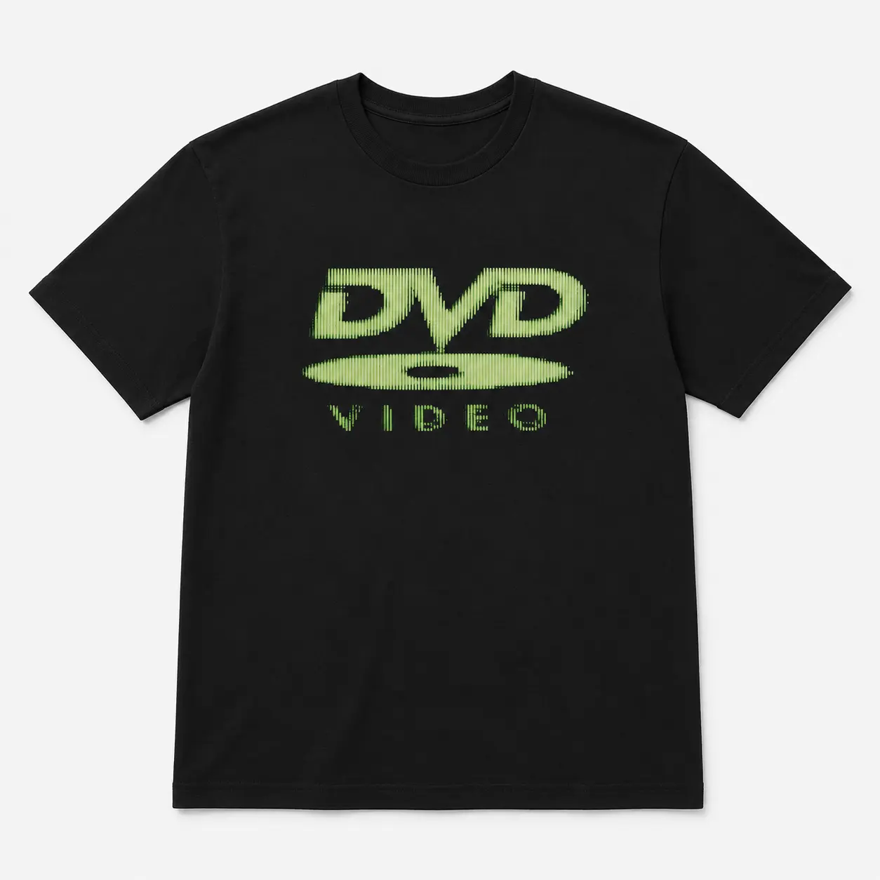 Men's Retro Video Graphic Short-Sleeve T-Shirt - Y2K Nostalgia Green Logo Streetwear for Women