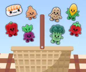 Mini Foods | Cute Miniature Articulated Figurines | Veggies | Vegetables | Sushi