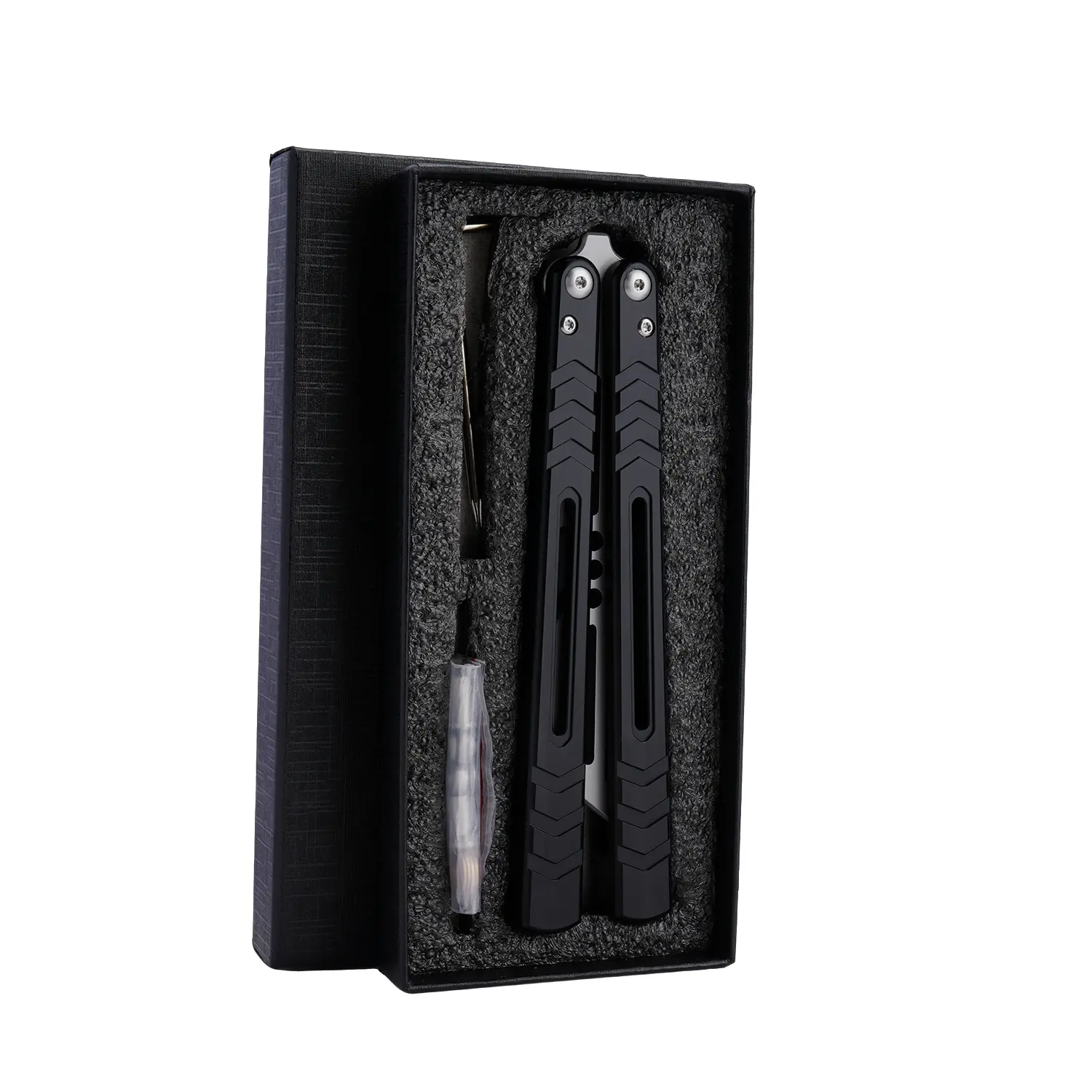 1pc Aluminium Alloy Folding Knife Trainer - Lightweight Folding Tool with 0.118in/0.3cm Stainless Steel Non-Sharp Blade, 3.74oz/106g Copper-Enhanced Hand Accessory for Skill Learning Practice (Tools & Hardware)