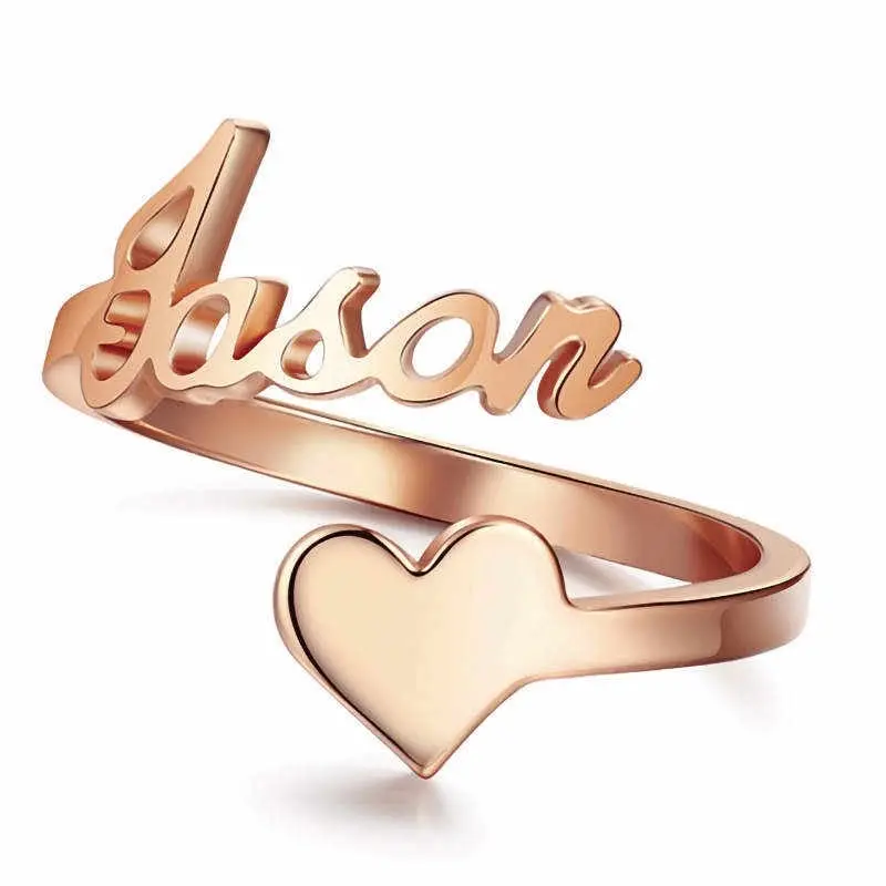 Custom name ring Female Anniversary Engagement Birthday