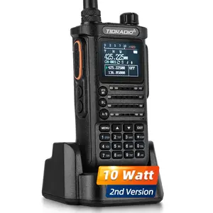 TIDRADIO TD-H8 (2nd Gen) GMRS/ Ham Radio 10W 2500mAh Battery Capacity Solid Performance Walkie Talkie Handheld Two-Way Radio Wireless Programming Module with Repeater List
