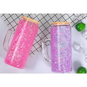 20oz Snowglobe Custom UV DTF Wrapped Tumbler with Handle