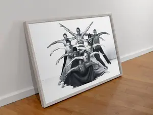 Alvin Ailey Dance Theater, American Dance Theater in Ailey's "Revelations" Wall Art Poster Print, Modern Dance Poster