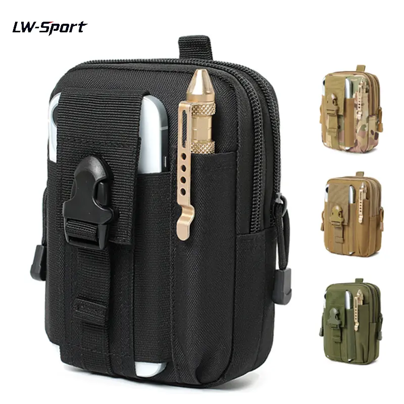 Nylon Fanny Pack Men Tactical Military Army Waist Bag Hiking Outdoor Camping Shoulder Bum Belt Bum Sport Chest Bags