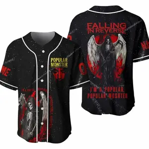 Falling In Reverse I Am A Popular Monster Personalized Baseball Jersey
