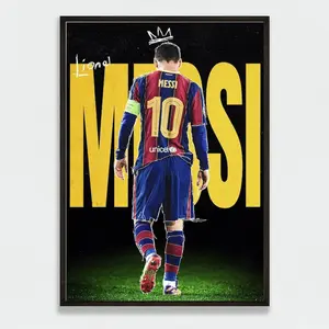 Lionel Messi Football Poster
