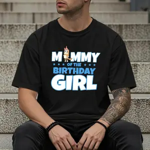 Mommy Of The Birthday Girl Blue Shirt, Blue Character Shirt, Blue Heeler Family