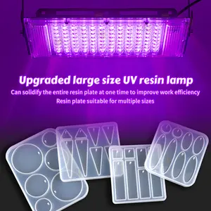 96/144 LEDs UV Curing Lamp Kit with Retractable Adjustable Stand for Molds DIY Craft Decor Jewelry Making Tools USB Plug Switch 1.5M Cord Metal Case