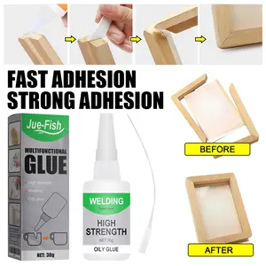 Multi-Functional Transparent Quick-Drying Glue with Strong Adhesion, Versatile Adhesive for Wood and Ceramics, Waterproof and Abrasion-Resistant