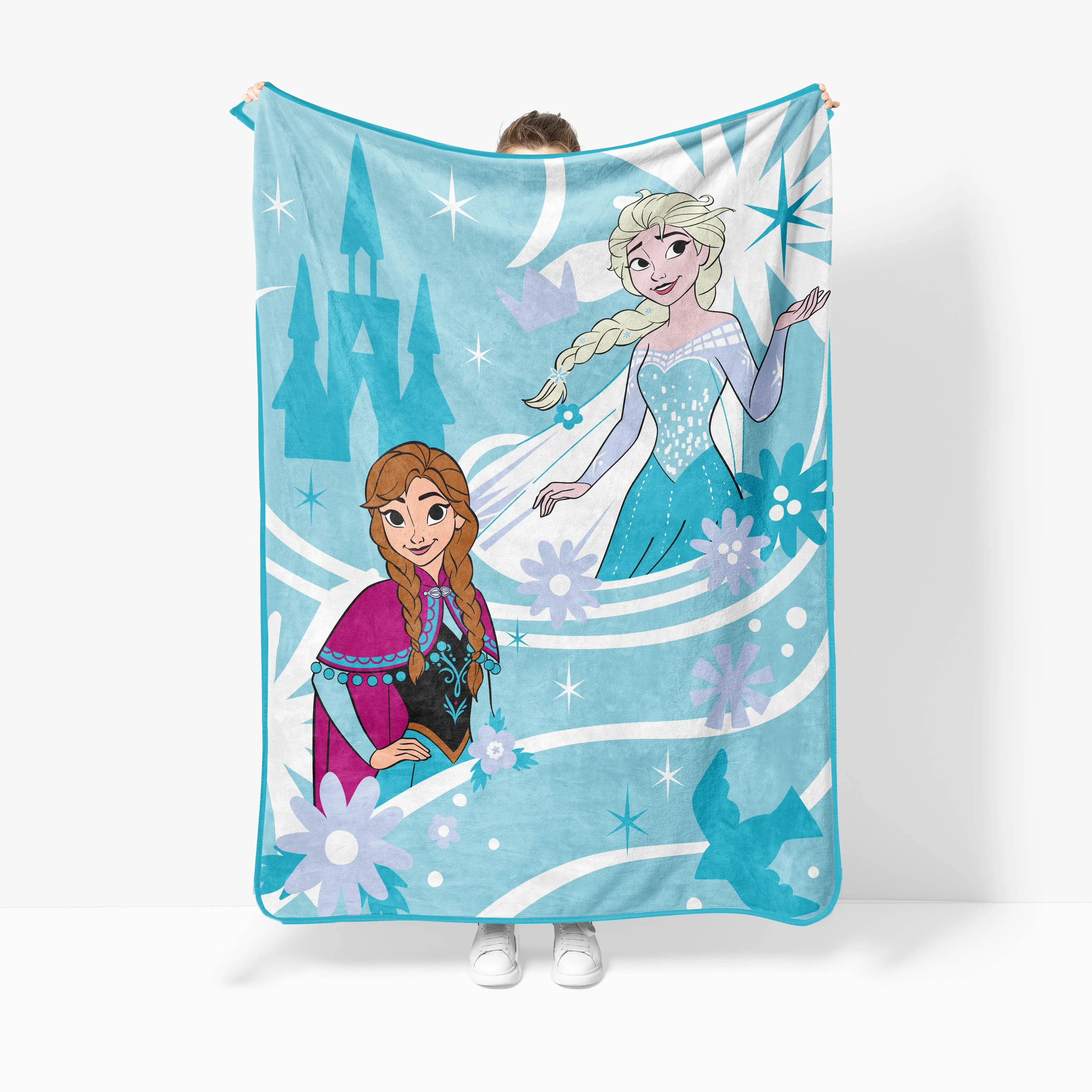Jay Franco Disney Frozen Princess Winter Swirl Plush Throw Blanket Jay Franco Disney Frozen Princess Winter Swirl Plush Throw Blanket