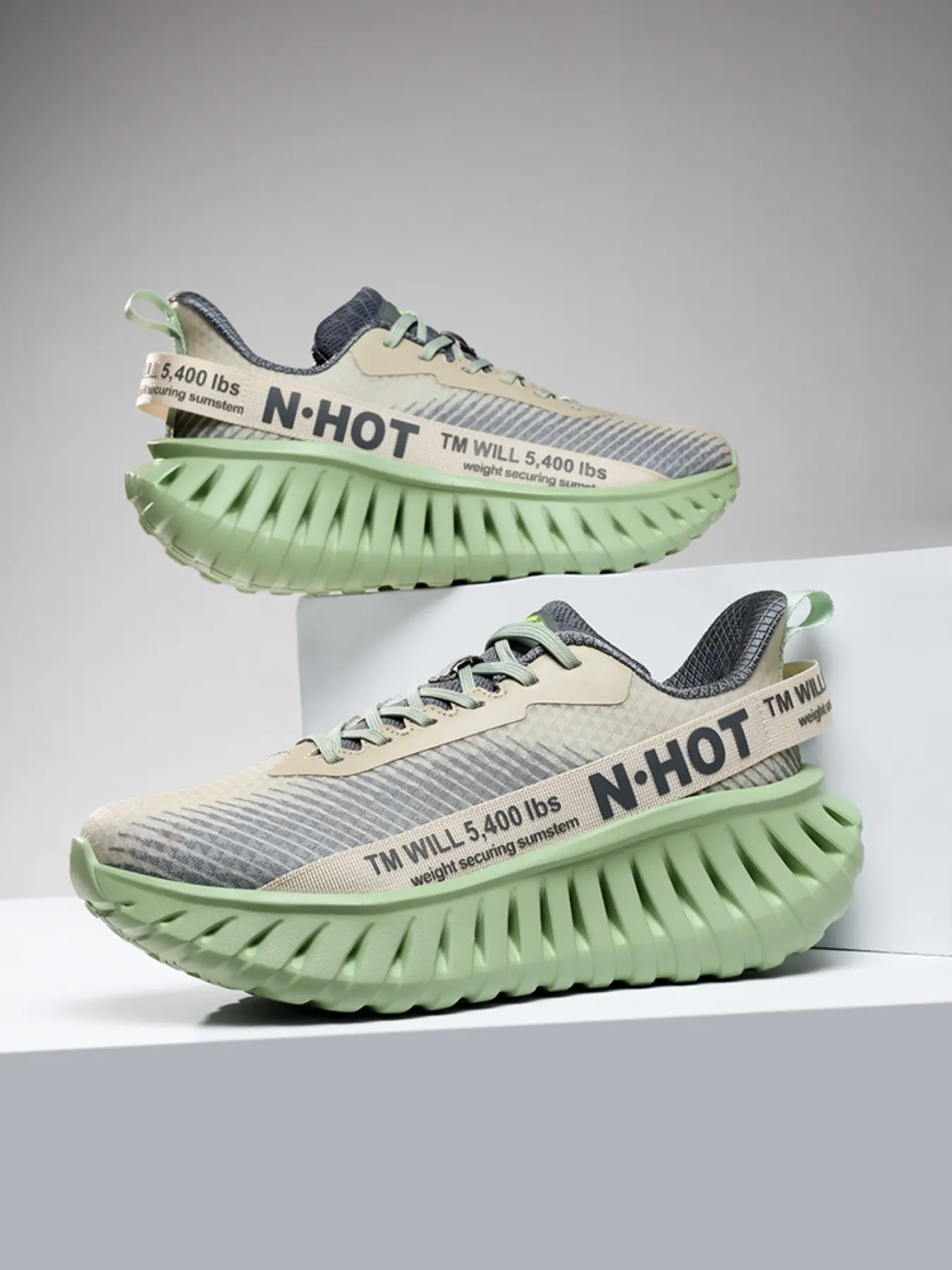 Men's Sporty Outdoor Athletic Running Shoes, Running Footwear, Breathable Textile Material, Anti-Slip Thick Sole, Comfortable Casual Sneakers, Workout Sneakers, All Seasons