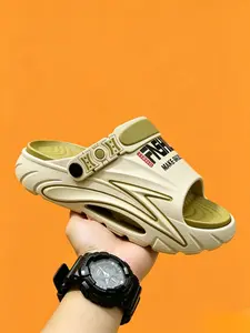 2026 New Summer Trendy Thick-soled Slippers for Men, Non-slip Soft-soled Dual-purpose Clogs, Outdoor Beach One-strap Slides