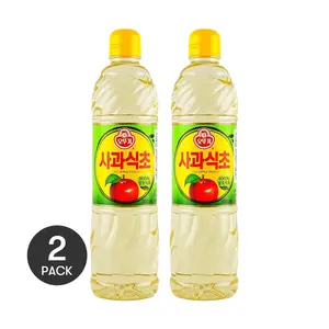 OTTOGI Korean Apple Cider Vinegar 900ml - 2 Pack | Perfect for Cooking, Salad Dressing & Marinades