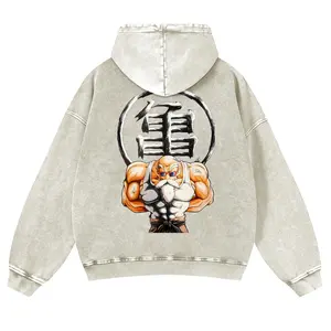 Dragon Ball DBZ Master Roshi Unisex Fall Hoodies Men Streetwear Vintage Washed 80s 90s Graphic Pullover Cotton Anime Funny Sweatshirt Gifts