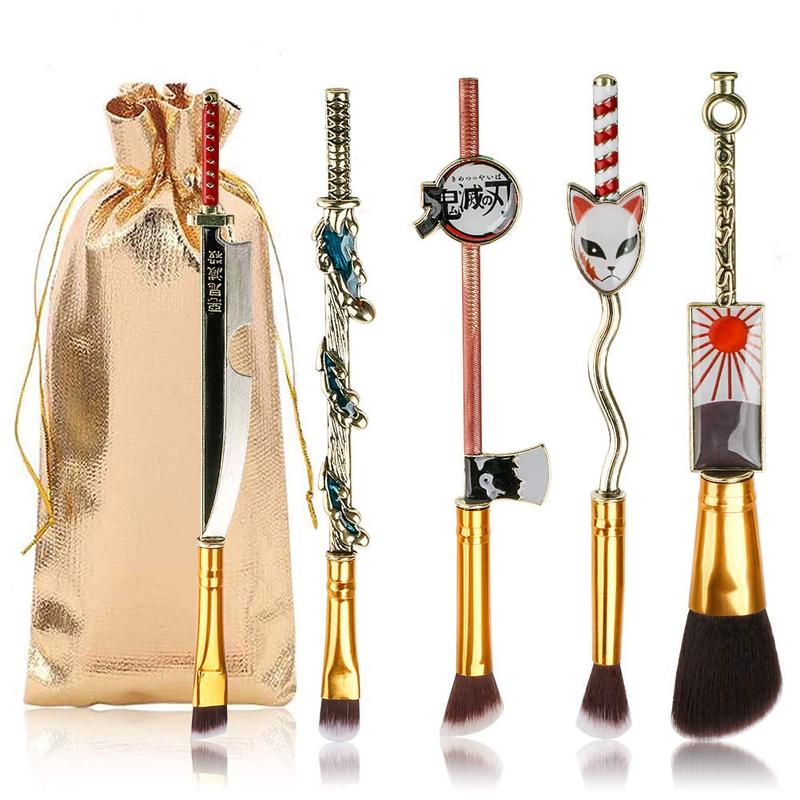 5Pcs Nezuko Makeup Brush Set