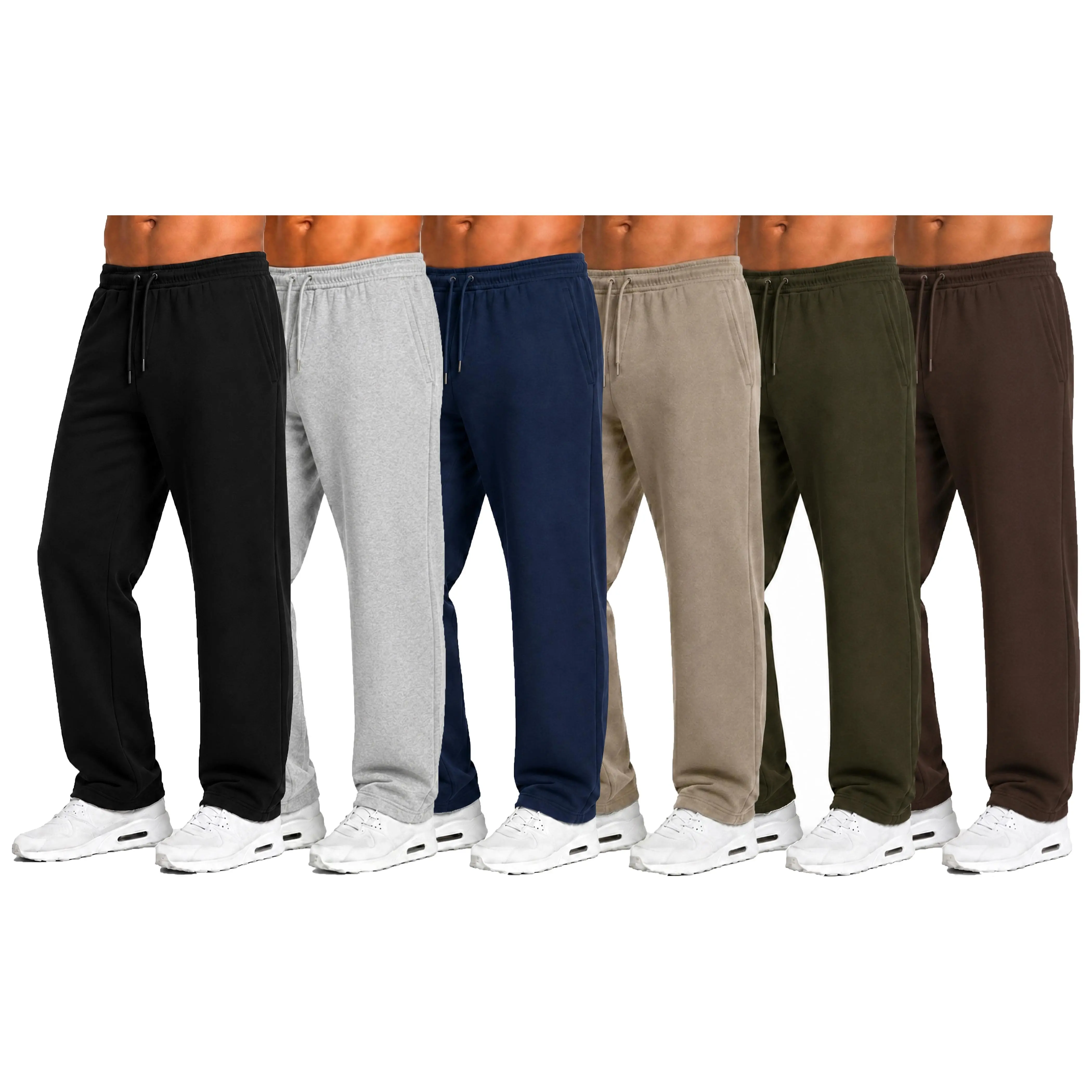 5 Pack Mens Tech Fleece Performance Sweatpants with Open Bottom (Sizes S-3XL) 5 Pack Mens Tech Fleece Performance Sweatpants with Open Bottom (Sizes S-3XL)