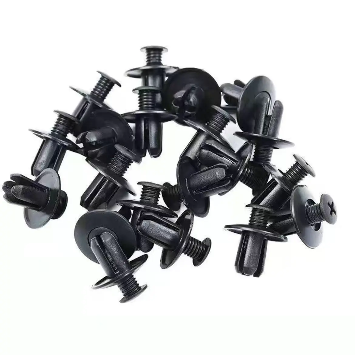 100Pcs Versatile Car Plastic Rivet Clips Kit - Auto Push Pin Fasteners with Remover Tool, 6 Sizes Universal Bumper Fender Trim Panel Retainers for Most Vehicles