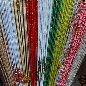 Handcrafted African Waist Beads 45"-50" Long Tie-On Body Jewelry Unique Design Adjustable for Custom Fit- Add to Cart- Price Per Waist Bead Waistbeads