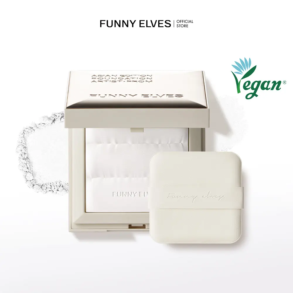 funny elves Seamless Face Setting Powder, Translucent Oil Control Finishing Cosmetic for All Skin Types, 7g (T00)