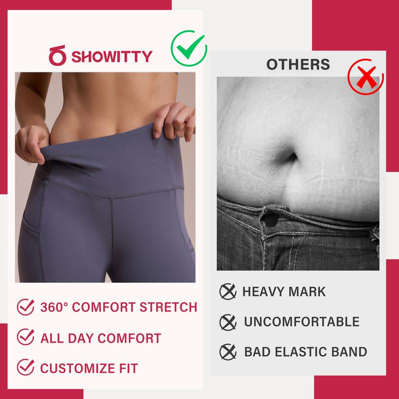 SHOWITTY Women's High Waisted 1/3 Pack Fleece Lined Leggings with Pockets – Thermal Warm Yoga Pants for Winter Workout & Everyday Wear #TikTokShopHolidayHaul
