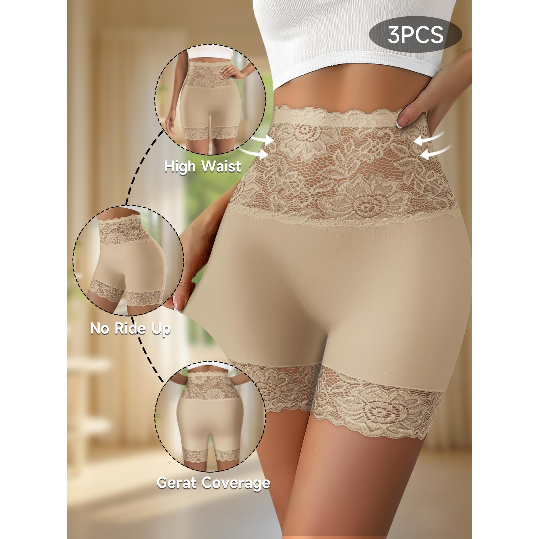 QUASTI 3/4/5/6 Pack Women's High-Waist Shapewear Shorts – Elegant Lace Design, Premium 86% Polyester Fabric for Silky Comfort, Seamless Tummy Control Shorts for Confident Everyday Wear, S-XXL QUASTI 3/4/5/6 Pack Women's High-Waist Shapewear Shorts – Elegant Lace Design, Premium 86% Polyester Fabric for Silky Comfort, Seamless Tummy Control Shorts for Confident Everyday Wear, S-XXL