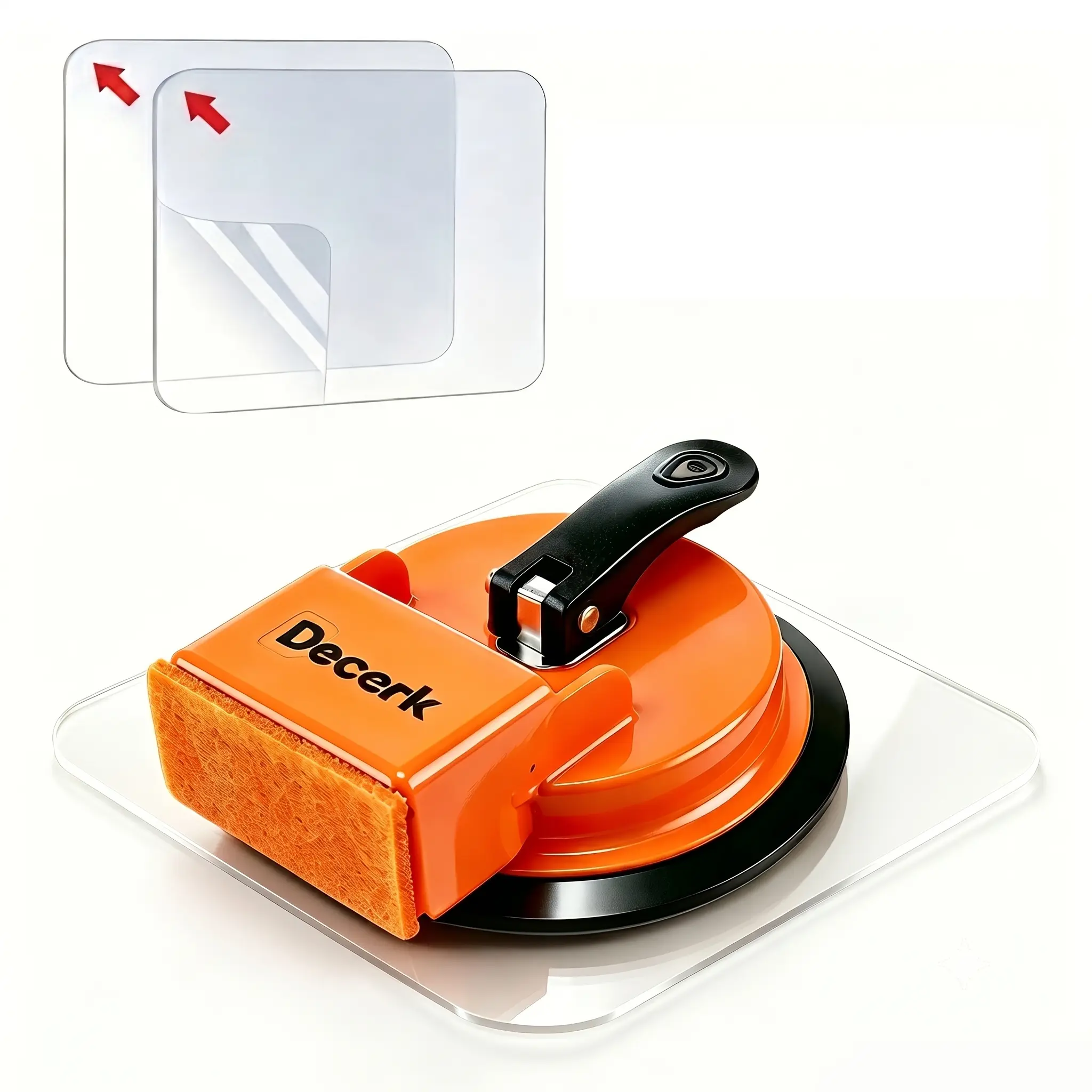 Floor Gap Fixer Tool, Suction Cup Gap Puller with 2 Reusable Sticky Pads, Heavy Duty Repair Tool, Laminate Flooring Tools, Vinyl Floor Repair Kit, Gap Tool