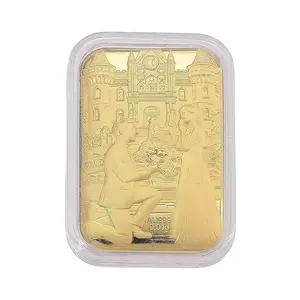 24K Yellow Gold Romantic Proposal Embossed Sheet 10mg Del. in 10-12 Days