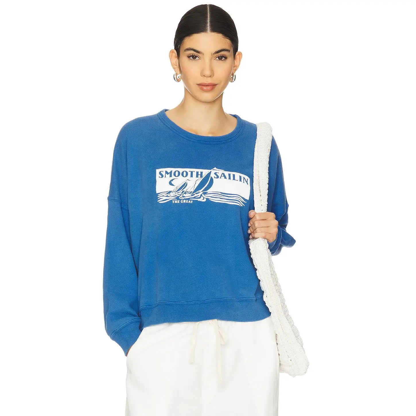 The Great Teammate Sweatshirt in Pool Blue