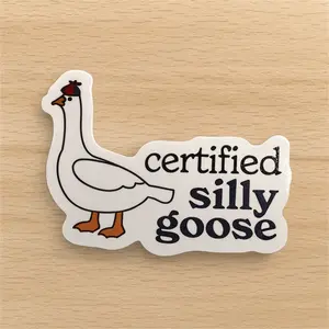 20 PCS Flat Billed Duck Stickers For Laptop Water Bottle Tablet Planner Waterproff Vinyl Unique Designs No Repeats