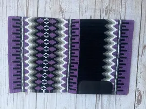 Saddle Pad Show Pad 34" x 42" - Grape Juice, Charcoal, Gray, Inky Black
