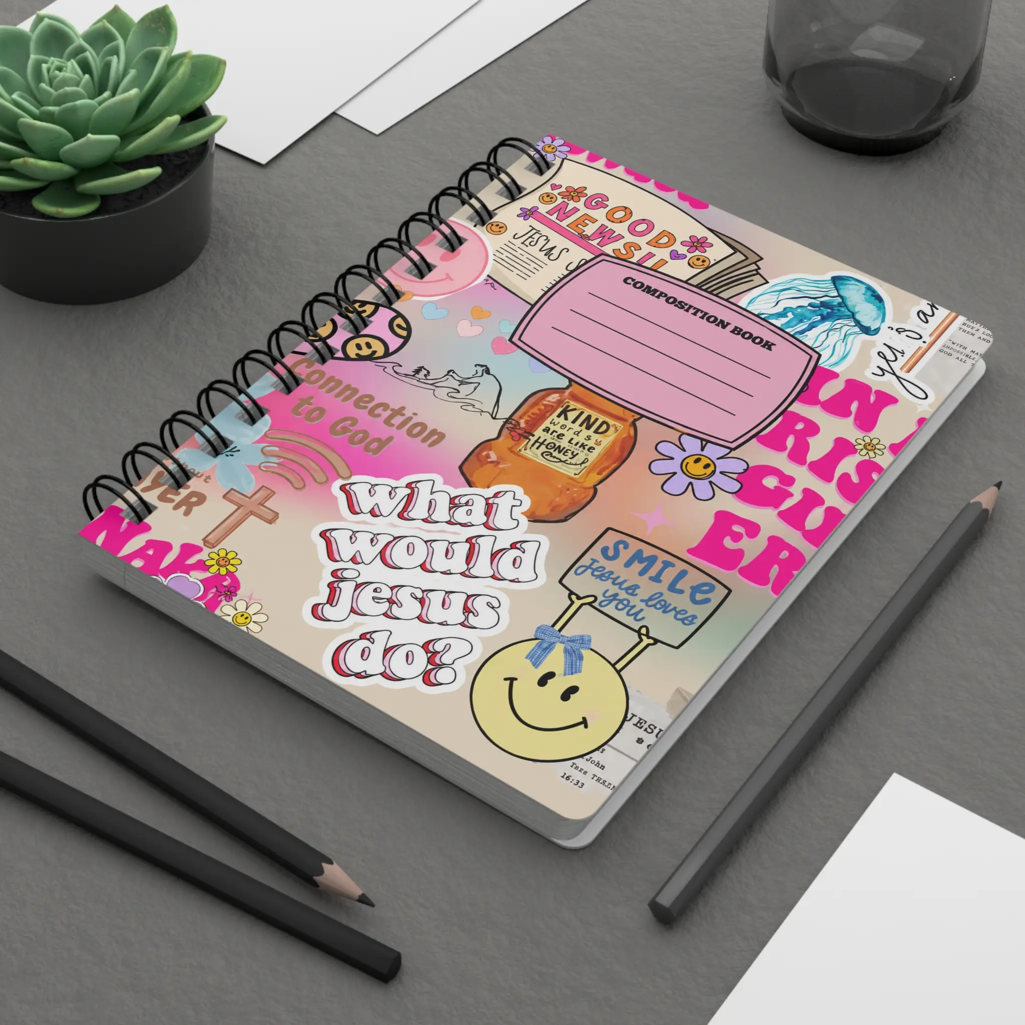 Composition Notebook, Trendy Aesthetic School Journal for Office & School Stationery Needs