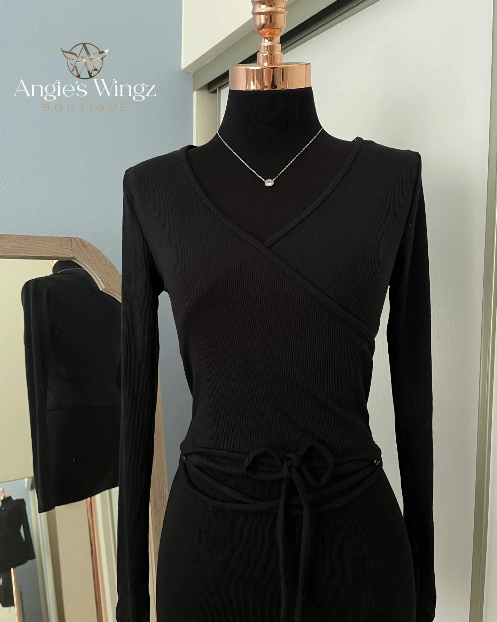 Crossbody Top - Black