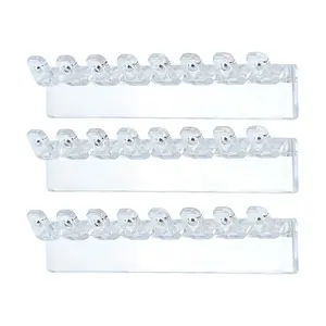 HomeDailyEss Ring and necklace storage rack, hook for hair clips, ring head ring, hair tie display stand, wall-mounted jewelry storage rack without holes for jewelry and accessories