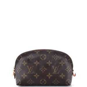 Pre-owned Louis Vuitton Canvas Coated Toiletry Bags Cosmetic Pouch Monogram Canvas by Rebag
